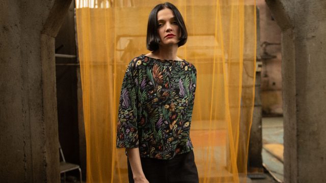 Woman wearing Dedicated x Hans Arnold