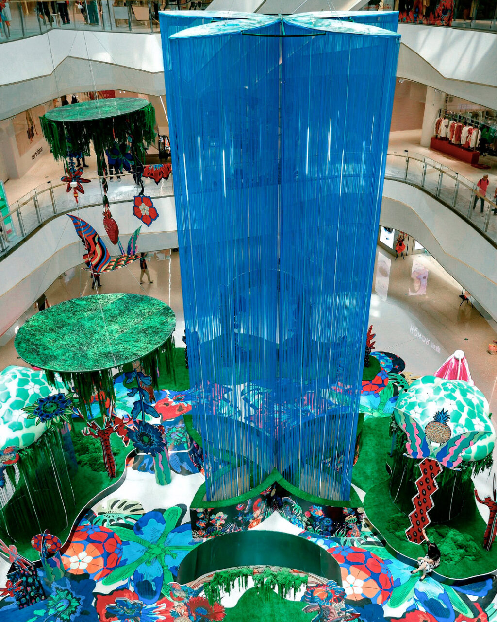 art installation in mall