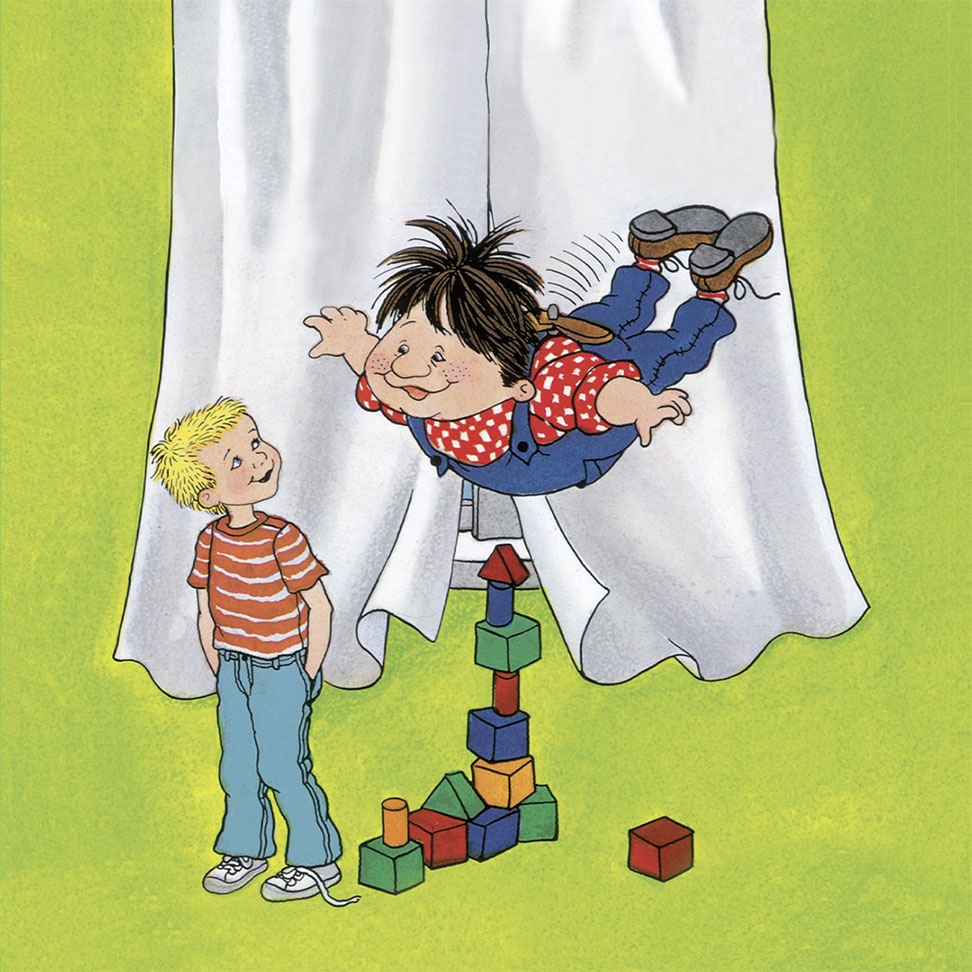 Illustration of karlsson on the roof