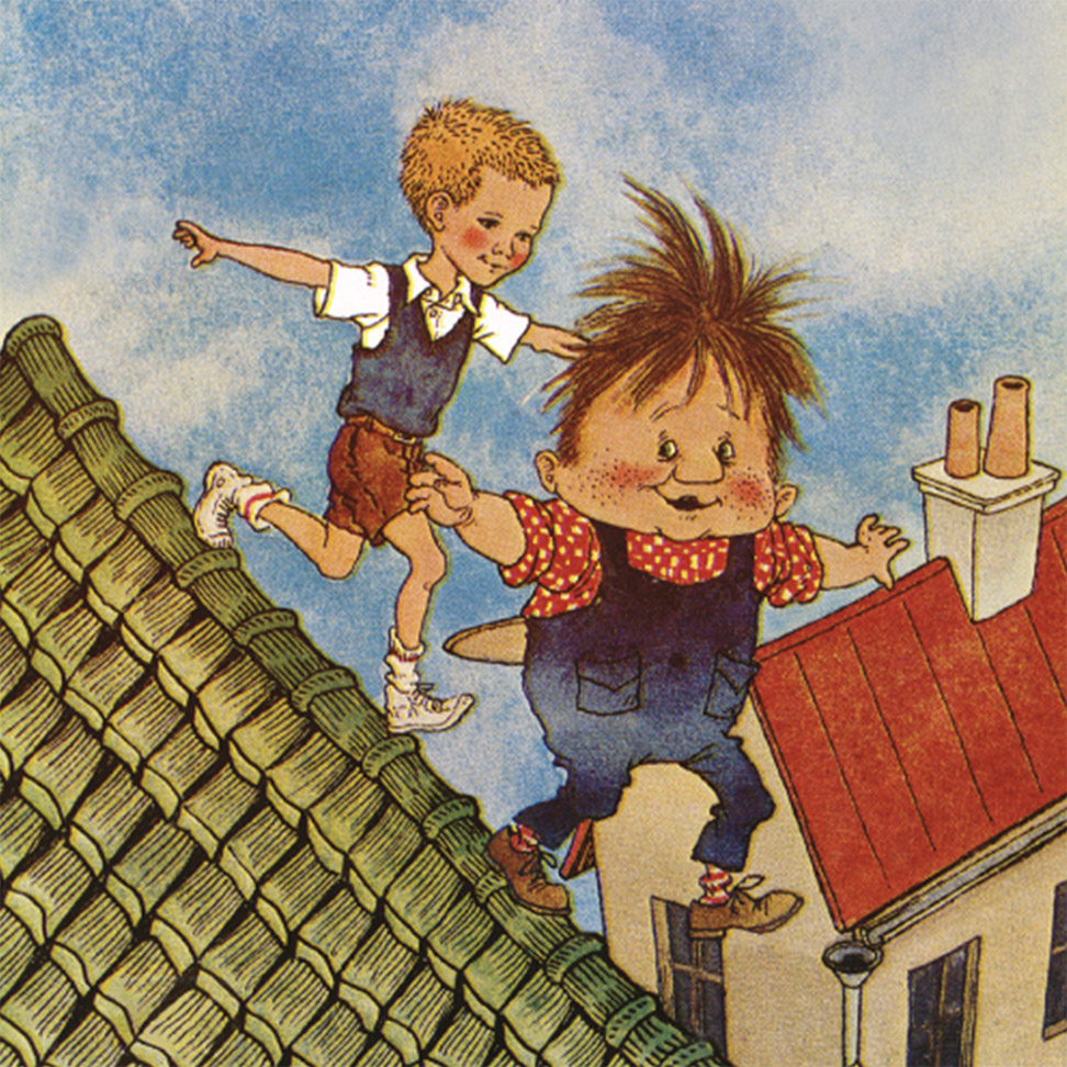 Illustration of karlsson on the roof