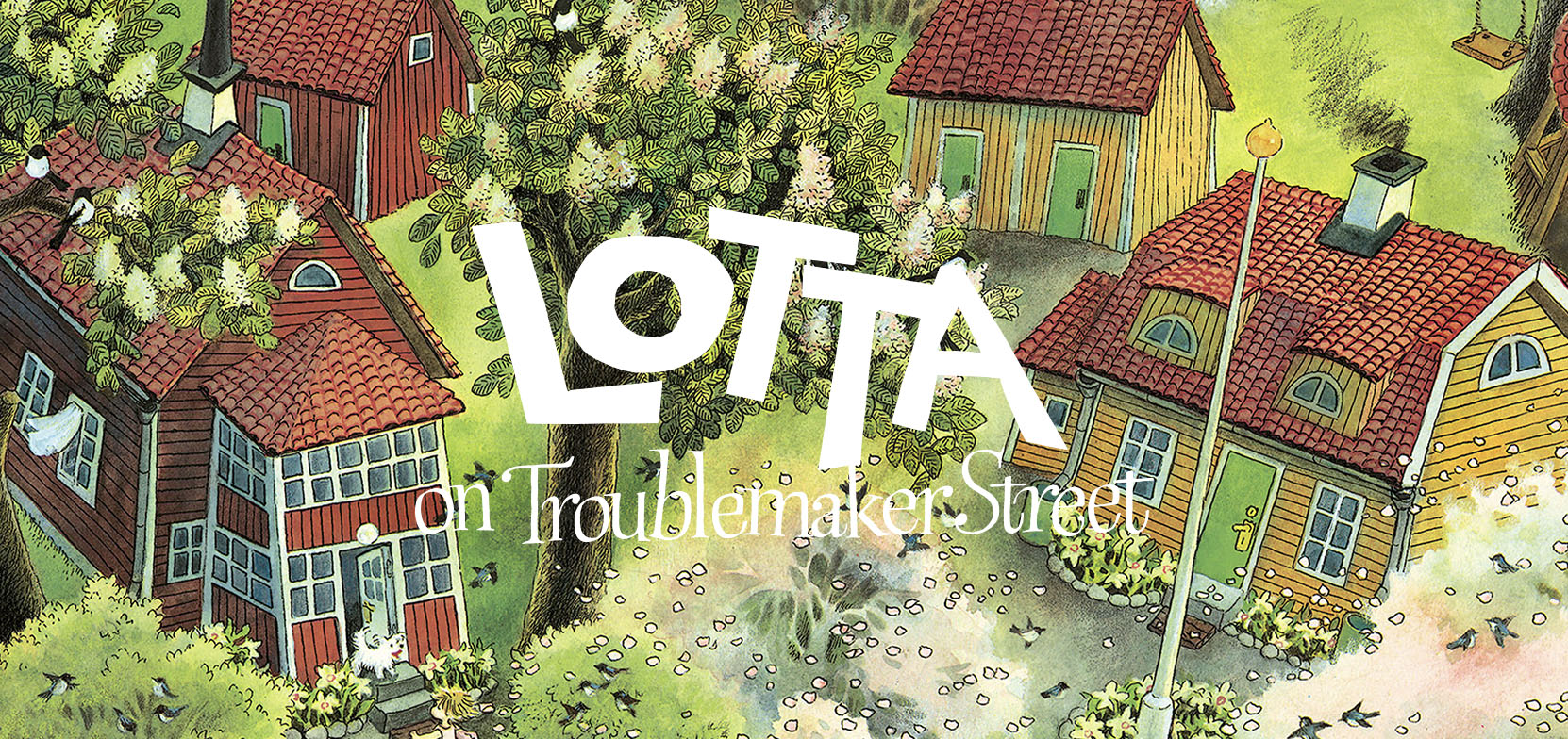 Illustration from Lotta on Troublemaker street