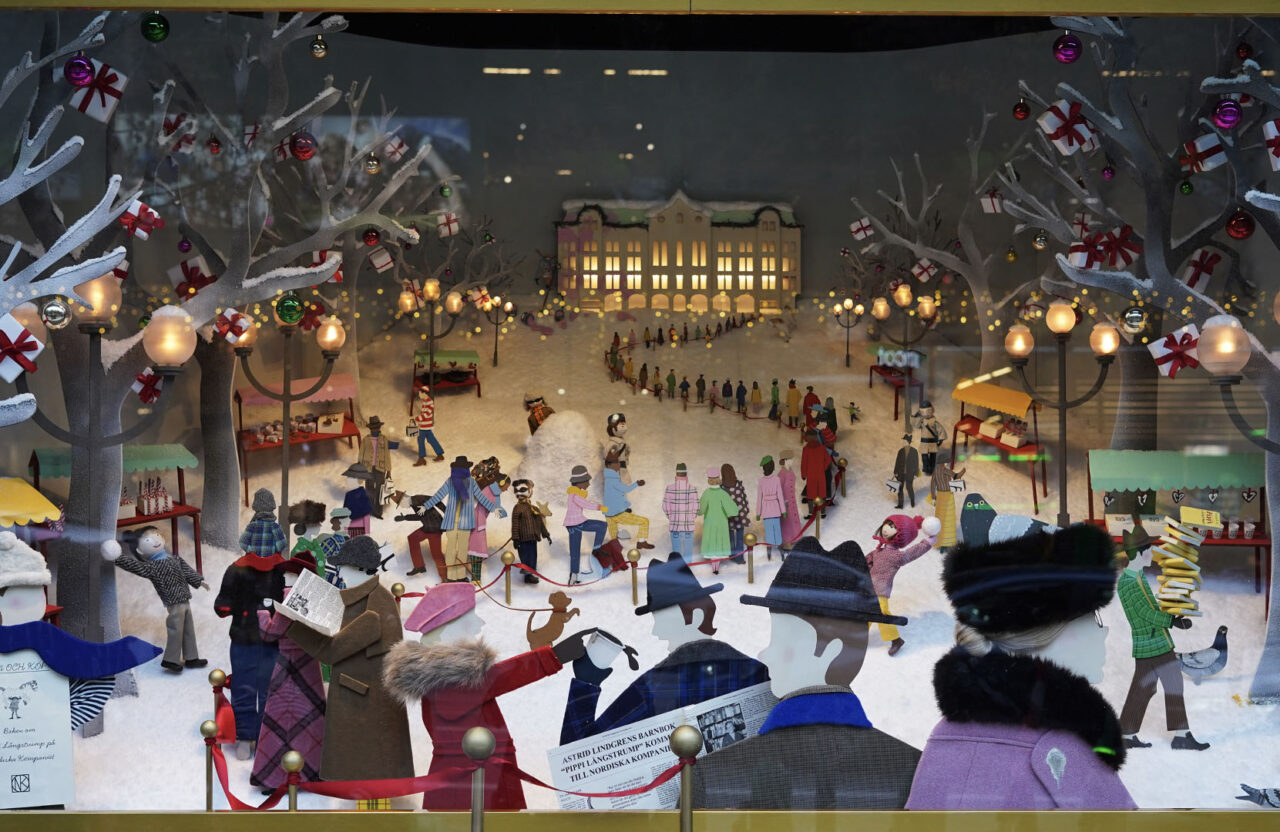 Pippi shopping window at NK