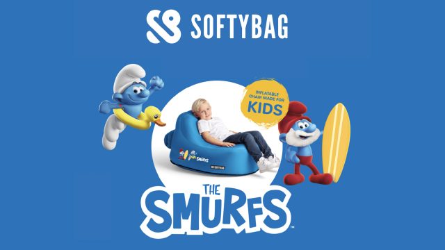 The Smurfs softybag chair header