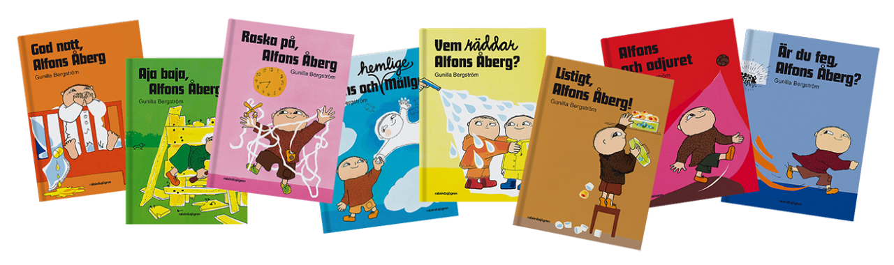 Alfie Atkins, Alfons Åberg, book covers
