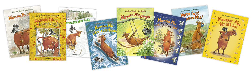 Mamma Moo and Crow, Mamma Mu och Kråkan, cow, books, Jujja Wieslander