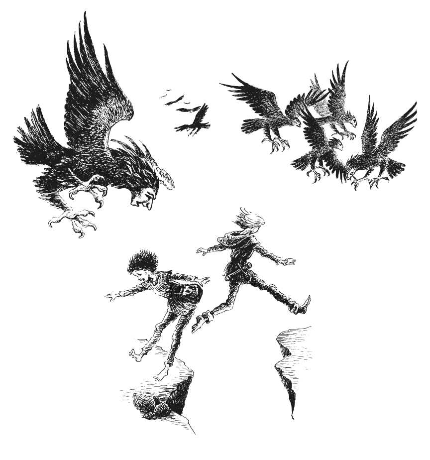 Illustrationn from Ronja the robbers daughter